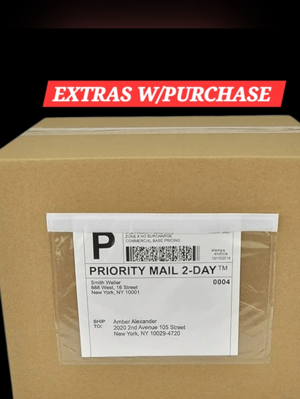 25ct. Clear Adhesive Shipping Labels/Invoice Pocket